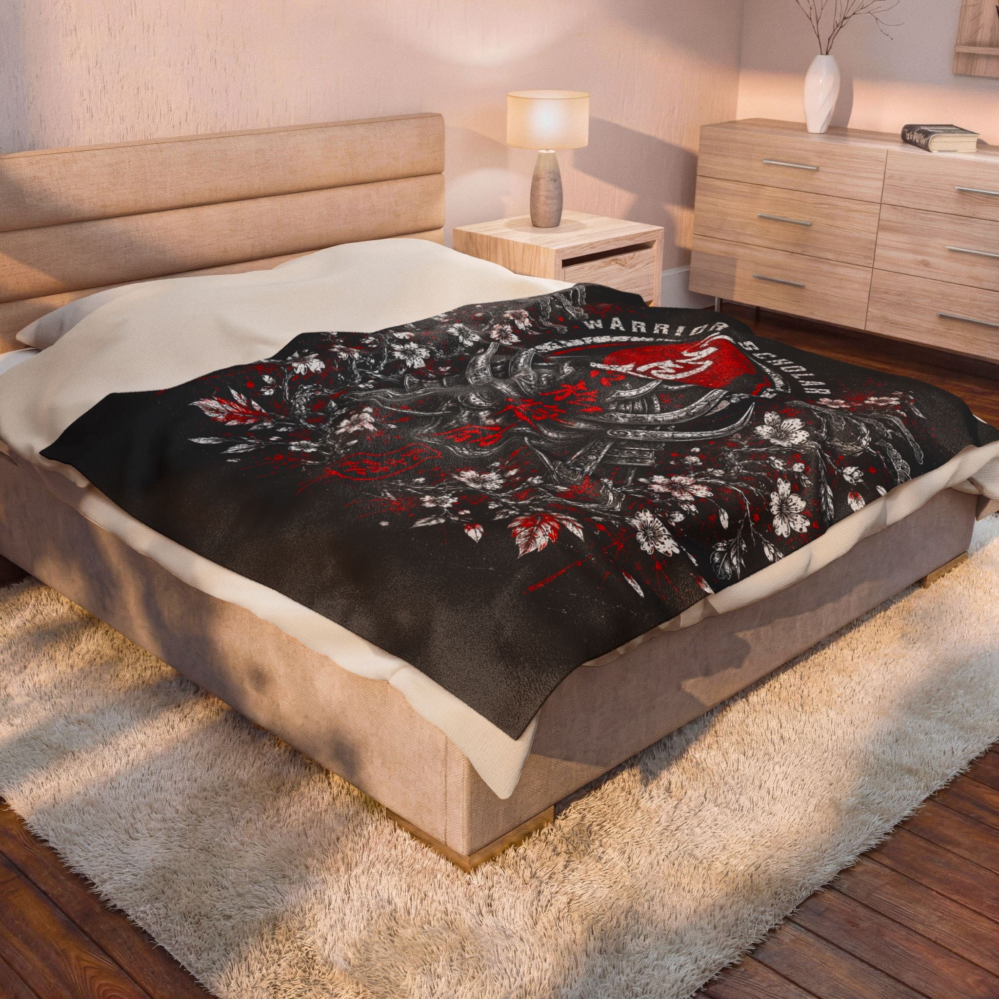 Warrior Scholar Velveteen Plush Blanket