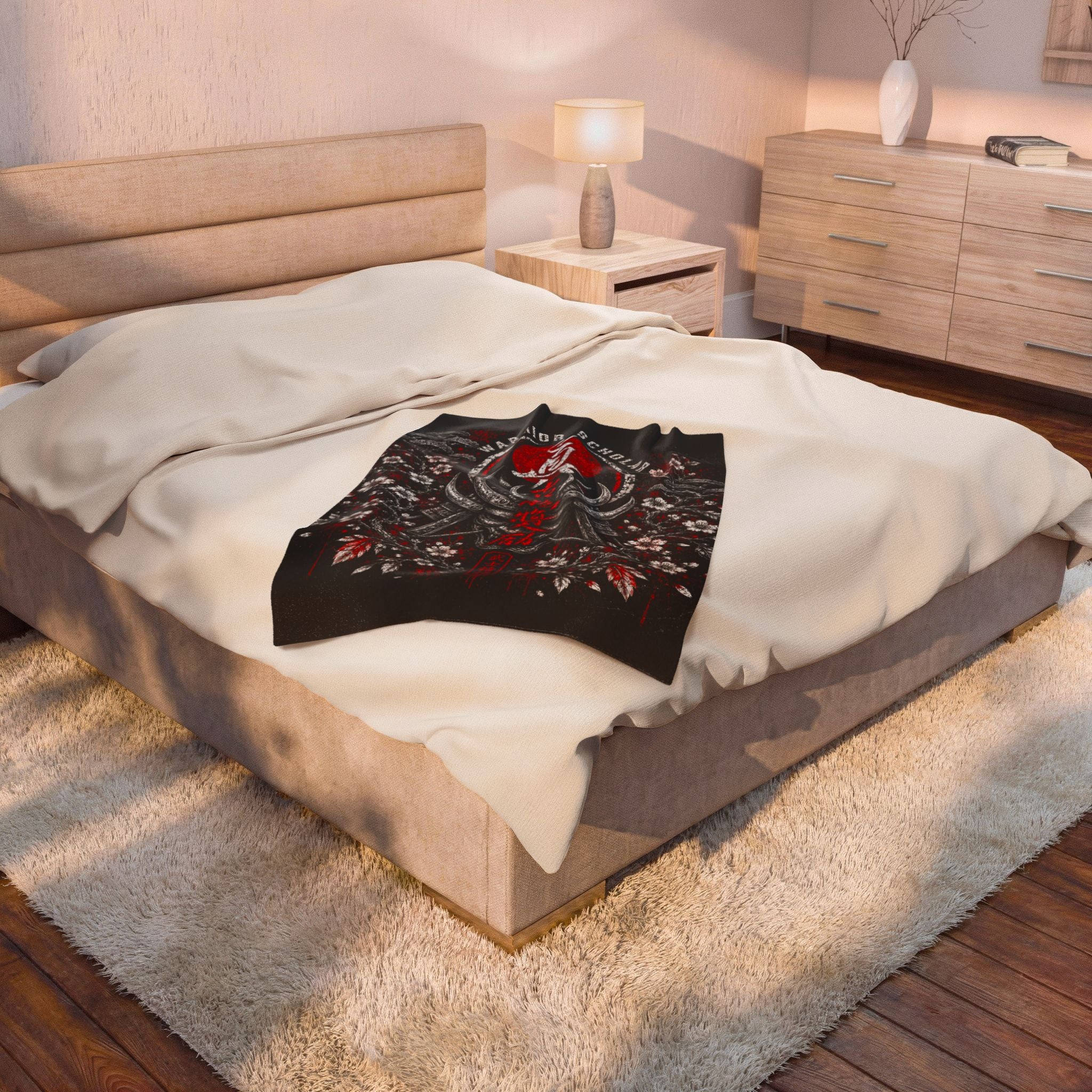 Warrior Scholar Velveteen Plush Blanket