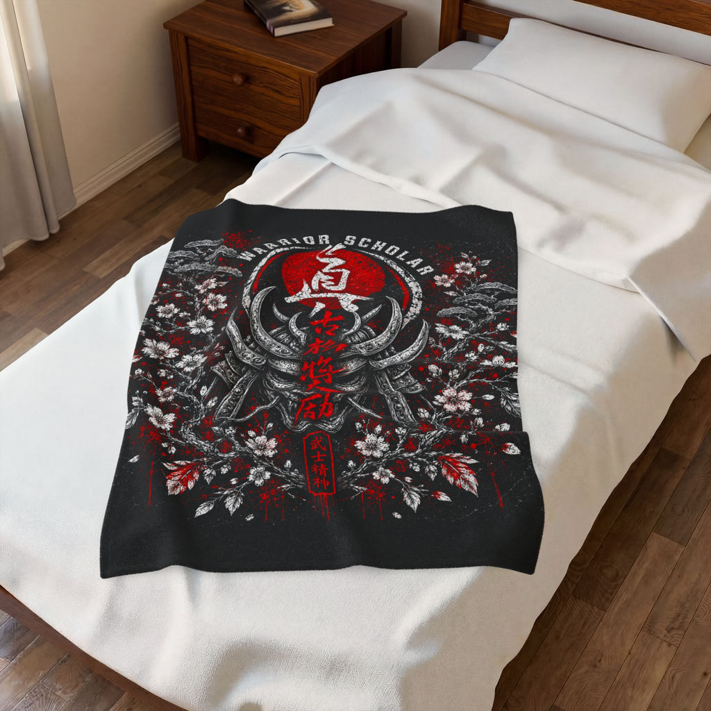 Warrior Scholar Velveteen Plush Blanket