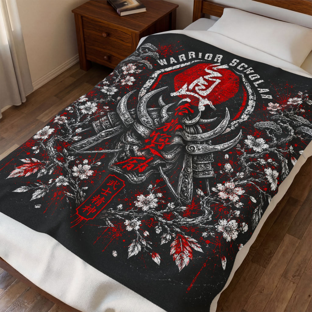 Warrior Scholar Velveteen Plush Blanket